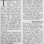 10. Paul Driver (Financial Times 08-08-1992)