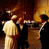 3. Papież JPII, Yehudi Menuhin przed koncertem